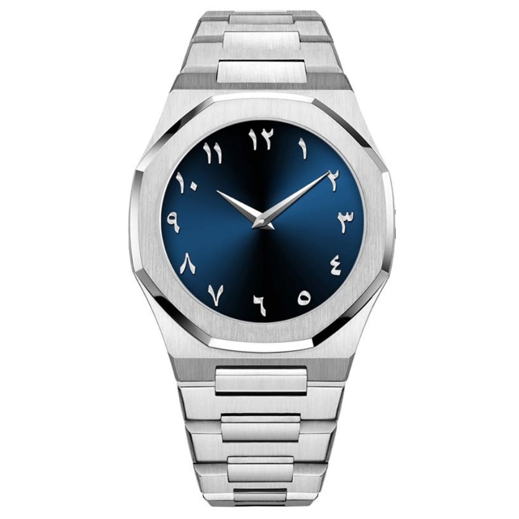 Relógio Masculino Base forte Silver Metal Prata